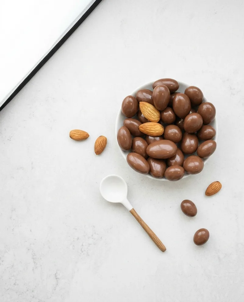 Almendras bañadas en chocolate