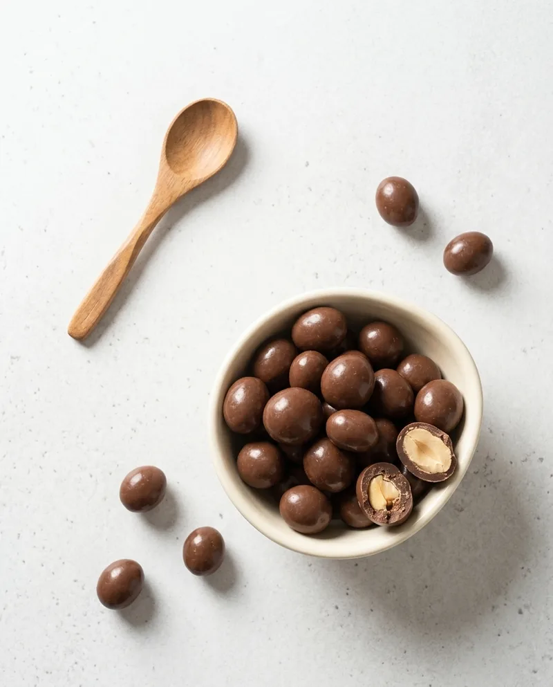 Mani bañado en chocolate