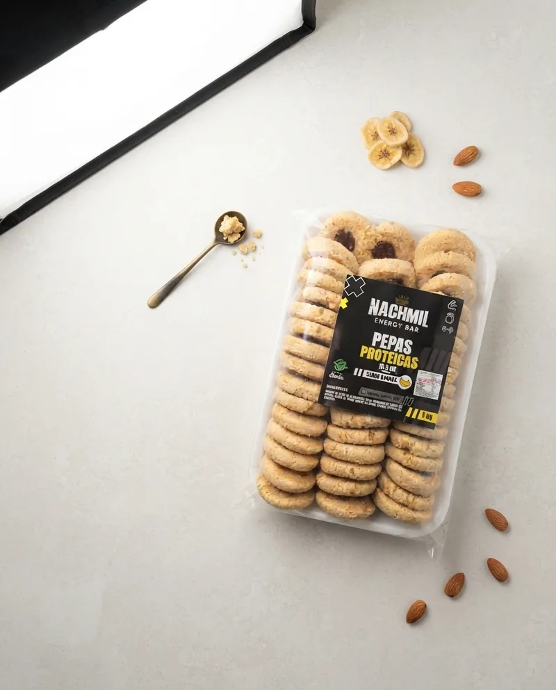Pepas Proteicas de almendra Sabor banana