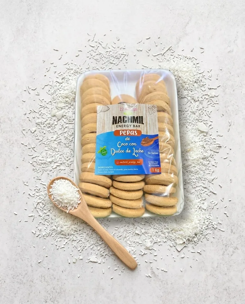 Pepas de coco con Dulce de Leche